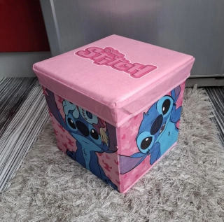 Skládací úložný box a taburet 2 v 1 Stitch